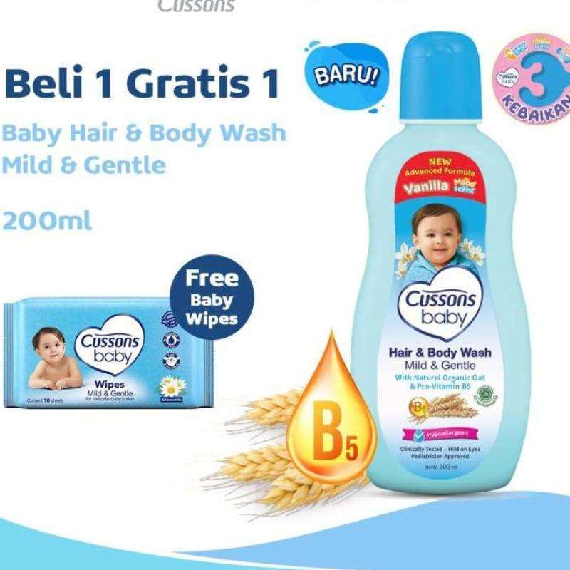 Kegunaan hair and body wash top cusson baby