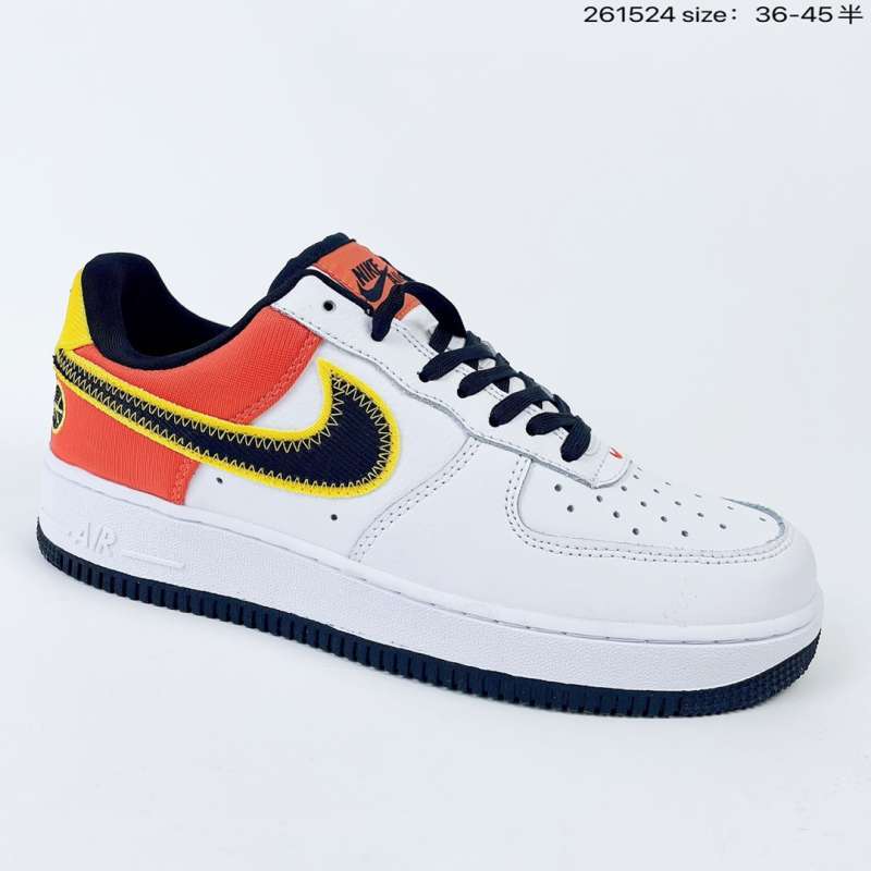air force one white black orange