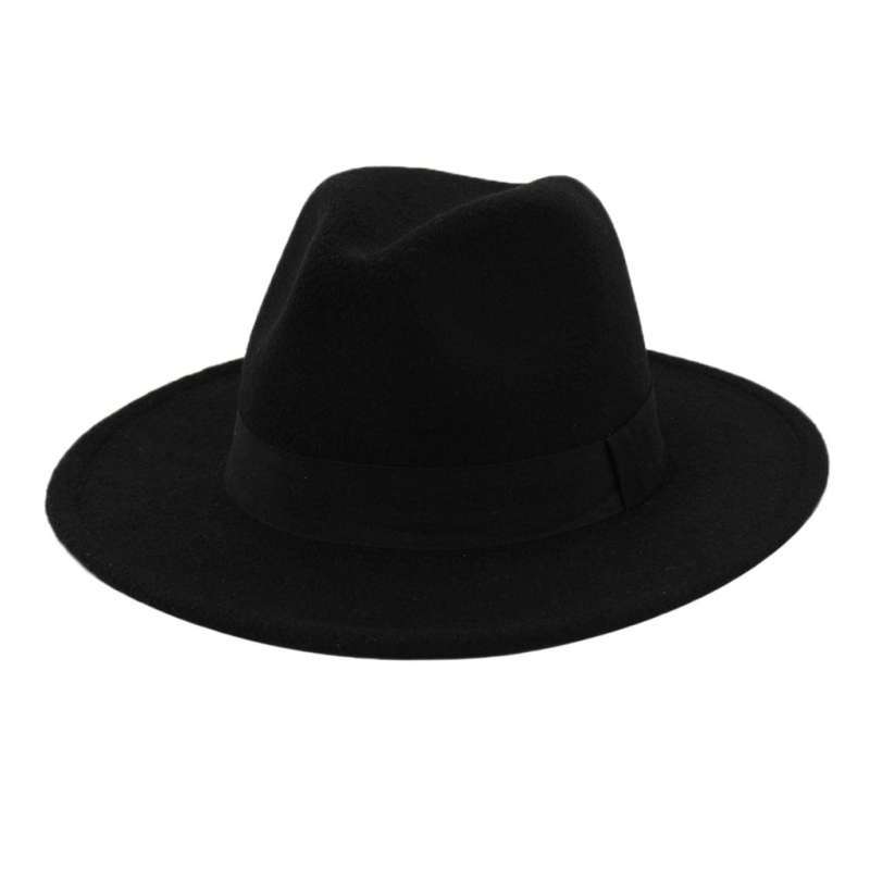 Jual Elegant Fedora Hat Simple Ribbon 