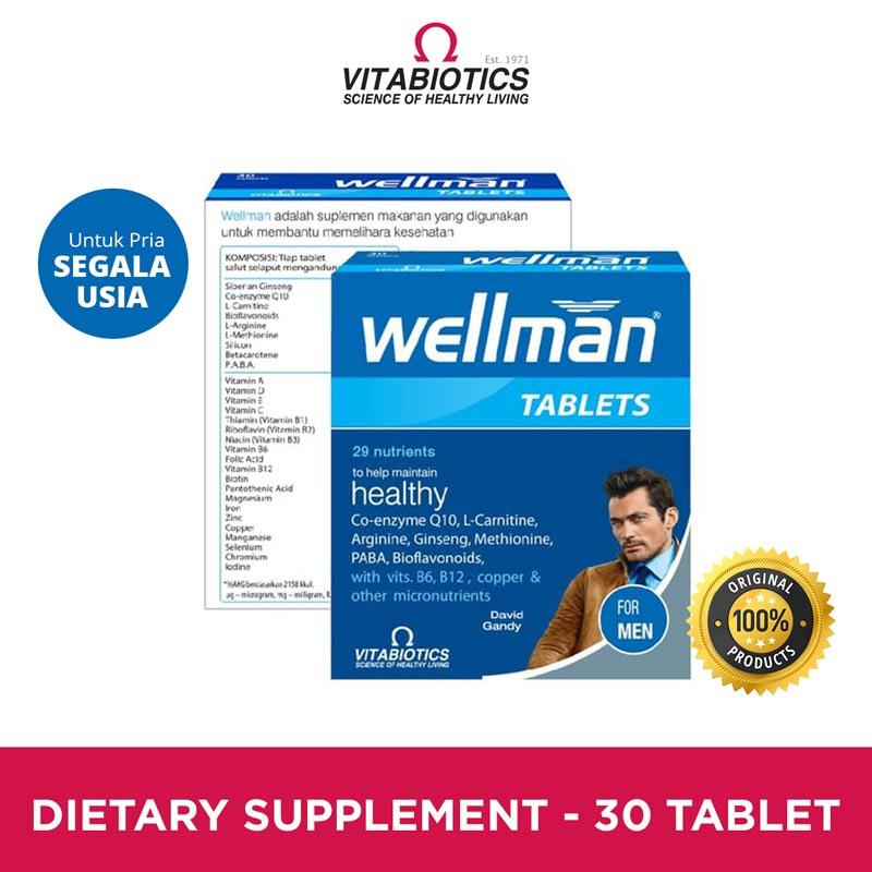 Jual Vitabiotics Wellman Kesehatan Reproduksi Suplemen Pria 30 Tablets Online November 2020 Blibli Com