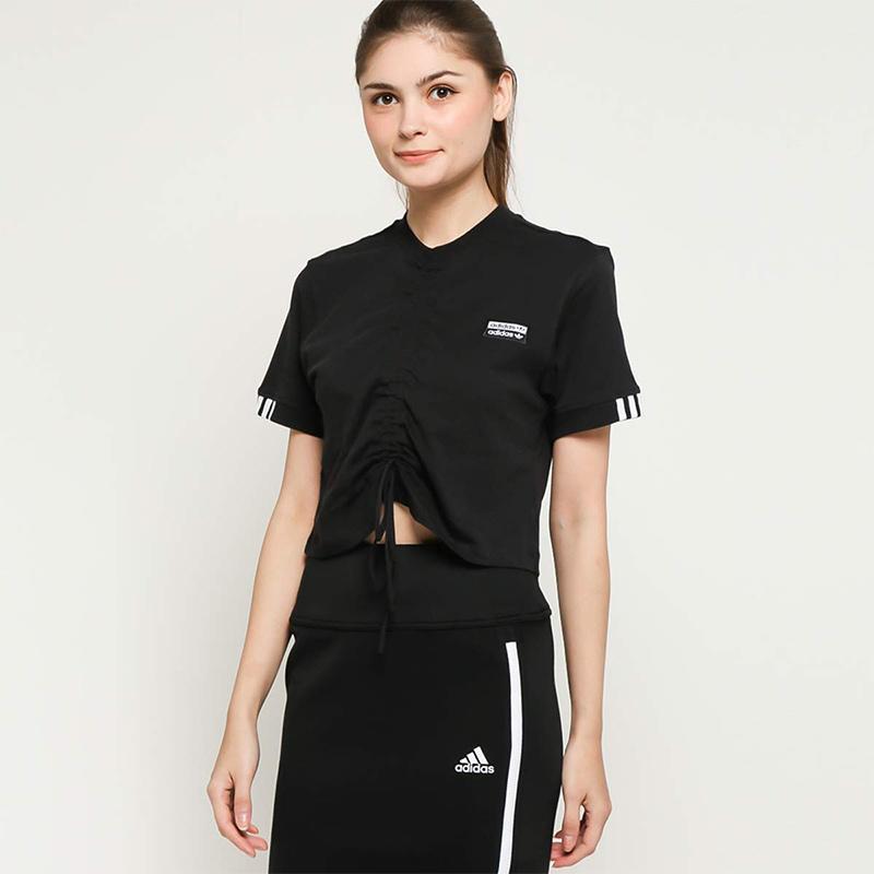 Adidas shop ruched tee