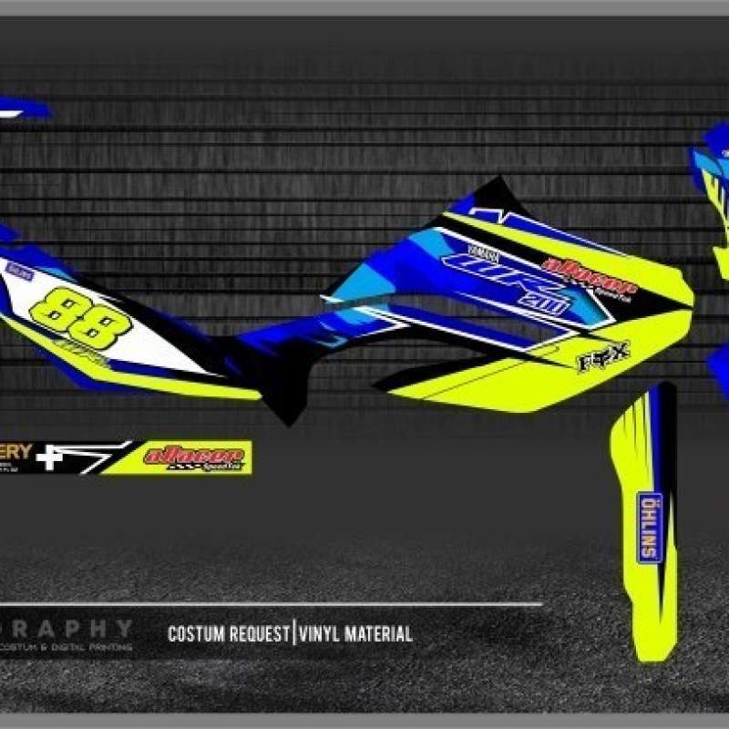 Jual Decal Wr 155 Sticker Decals Yamaha Wr 155 A01 Di Seller