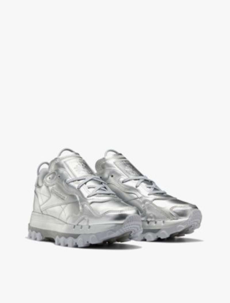 silver reebok classics womens