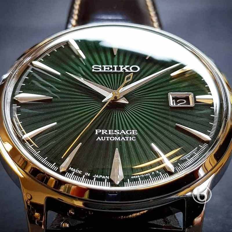 Seiko Presage Cocktail Mockingbird Automatic 4R35 Calibre Japan Made Jam Tangan Pria SRPD 37J1