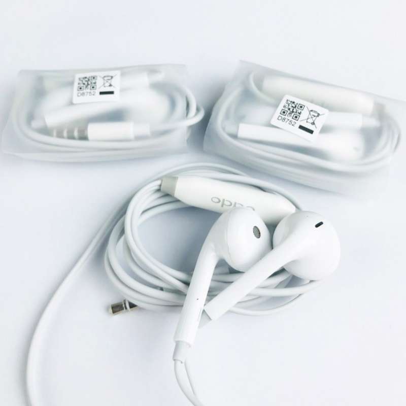Jual Headset Earphone Mic Handsfree Original Cabutan Box HP OPPO
