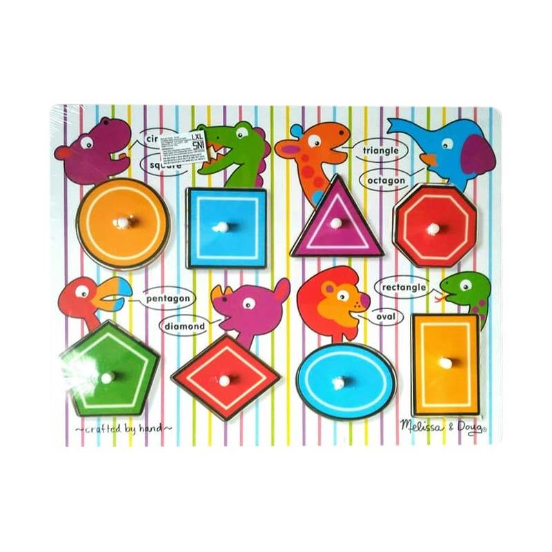 oem puzzle kayu bentuk geometri mainan edukasi anak