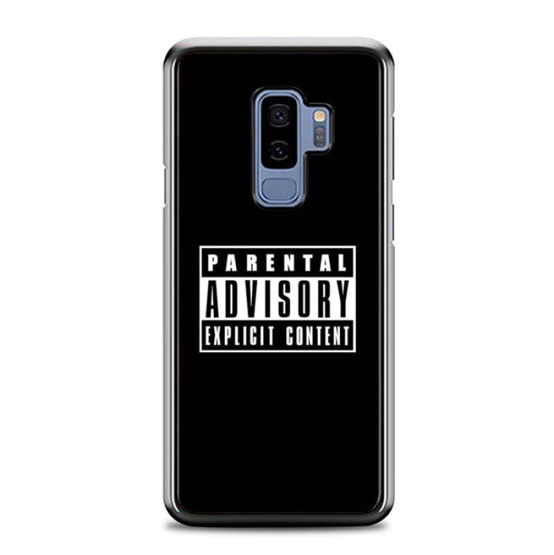 Hardcase Casing Custom Samsung Galaxy S9 Plus Parental Advisory Explicit  Content Case Cover