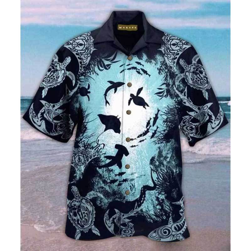 2022 Hawaiian Shirt Men's Button Shirt 