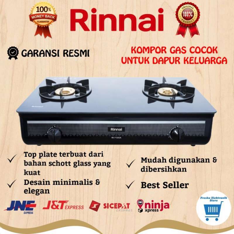 Promo Kompor Gas Rinnai Ri 712 Gab Ri 712gab Kompor Gas Rinai 2 Tungku Di Seller Freska Elektronik Store Kota Jakarta Selatan Dki Jakarta Blibli