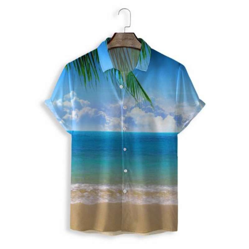 S-2XL Holiday Loose Male Shirts A1 