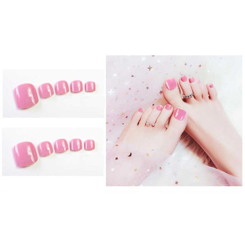 Wallpaper Jual Eds Set Pretty Summer Toes False Nails Solid Color Full Cover Desktop Wallpaper Free