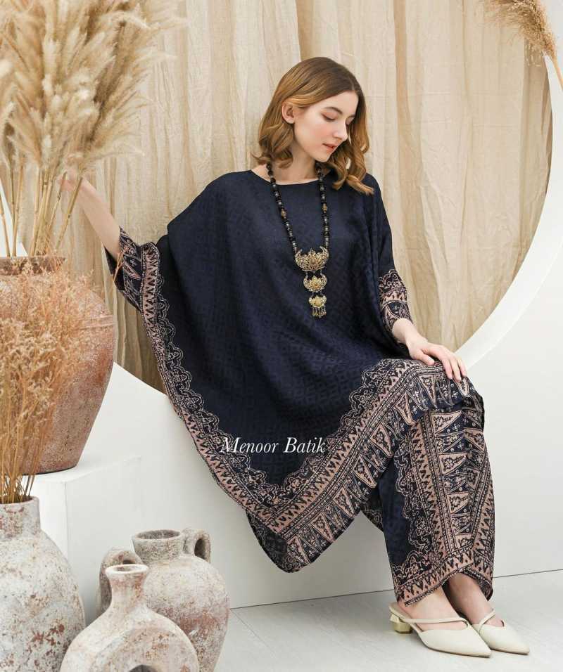 Dress batik sutra sales