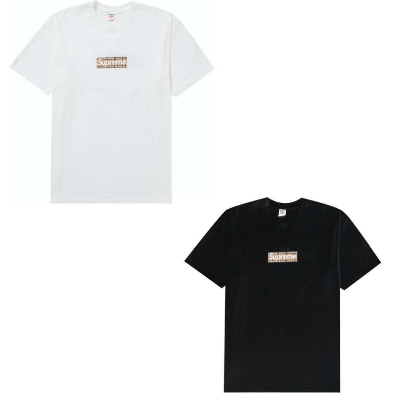 Supreme Burberry ひし Box Logo T-Shirt Lサイズ