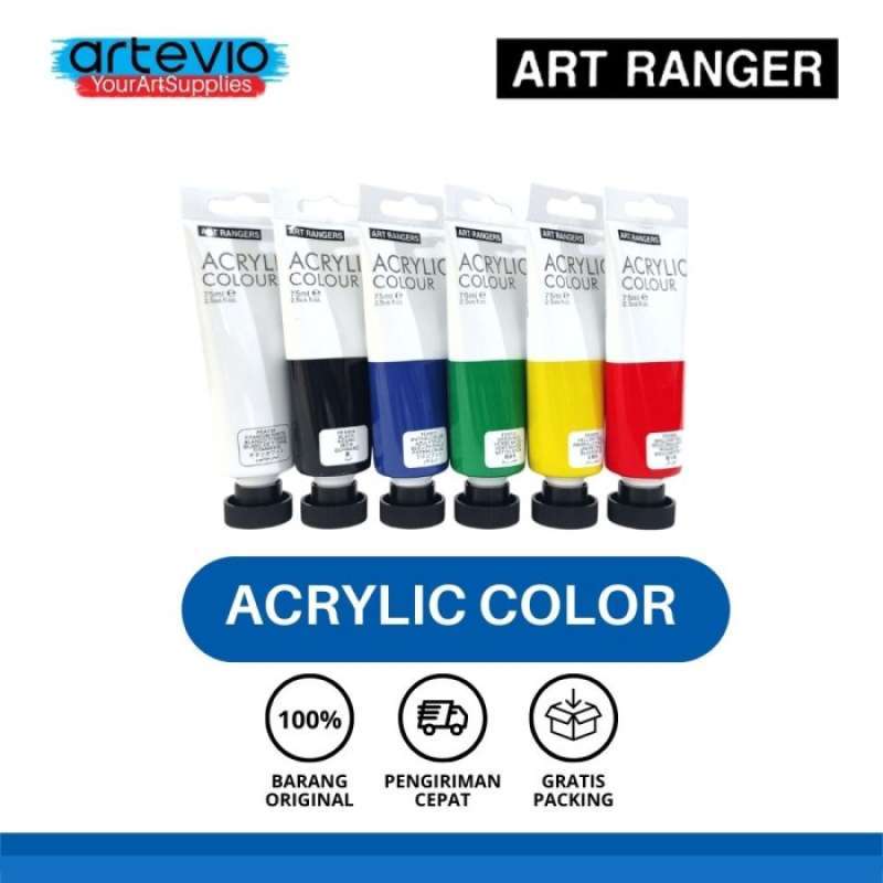 Art Ranger Acrylic Paint Tube 75 Ml - Titanium White