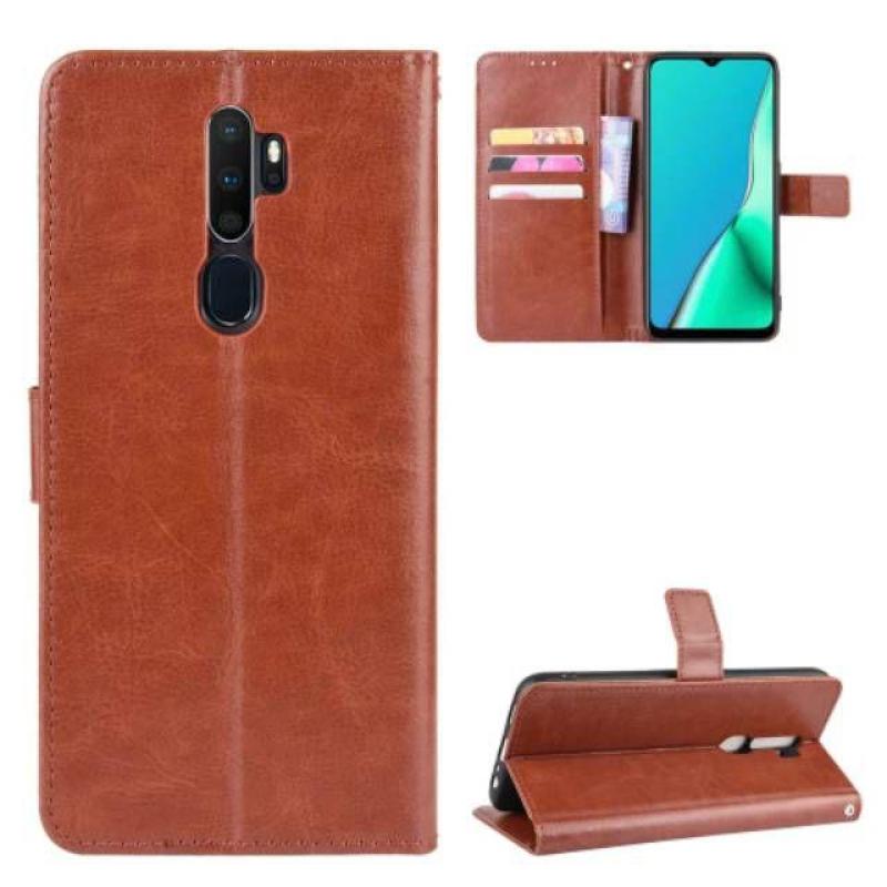 Jual Premium Flip Cover Wallet Leather Case Oppo A9 2020 Casing