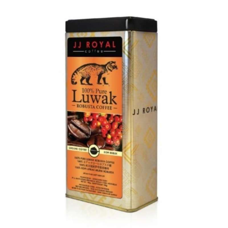 高額売筋】 JJ Royal 100%LUWAK cofee パウダーandビーンズ各一箱 