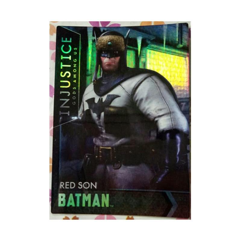 Jual Injustice Gods Among Us 61 100 Gold Card Red Son Batman Foil Online September 2020 Blibli Com