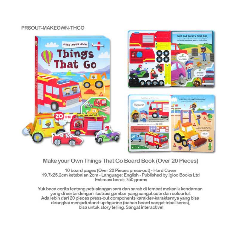 Jual Make Your Own Things That Go Board Book Over 20 Pieces Online November 2020 Blibli Com