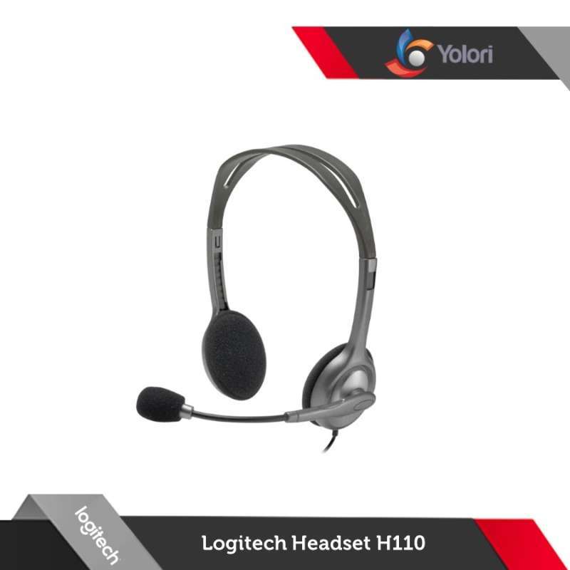 Headset Mic Headset Com Plugs Logitech H110 Headset Stereo Dual