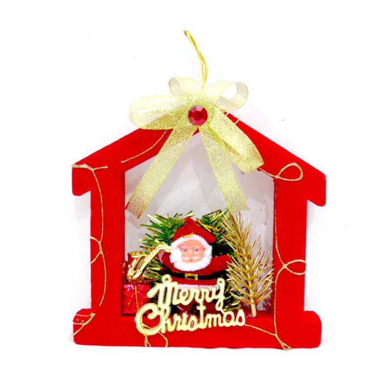Jual Bluelans 3 Round Star House Shape Santa Pendant Merry Christmas Xmas Tree Hanging Decor Online Agustus 2020 Blibli Com