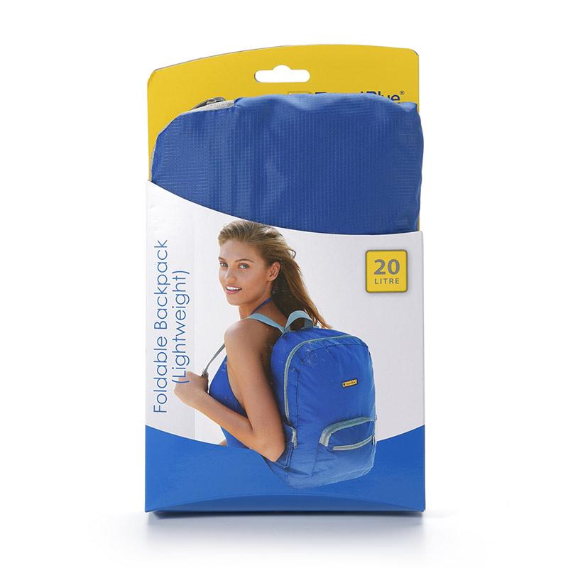 Jual Travel Blue Tas Travel Lipat Folding Bag Backpack