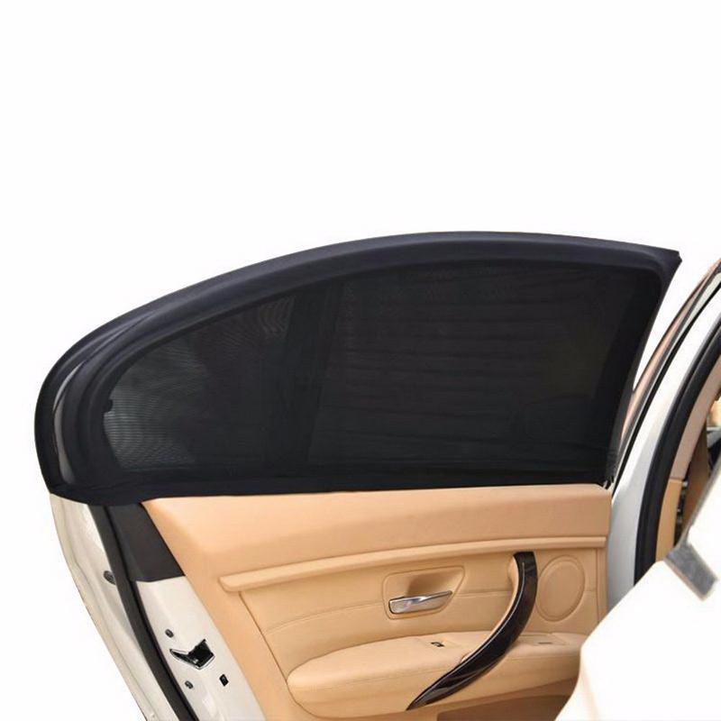Jungle Print BABY 1ST Extra Large CAR Window Sun Shade Cover for Rear Side 2 PCS. Car Window Socks with UV Protection for Baby Children and Dog