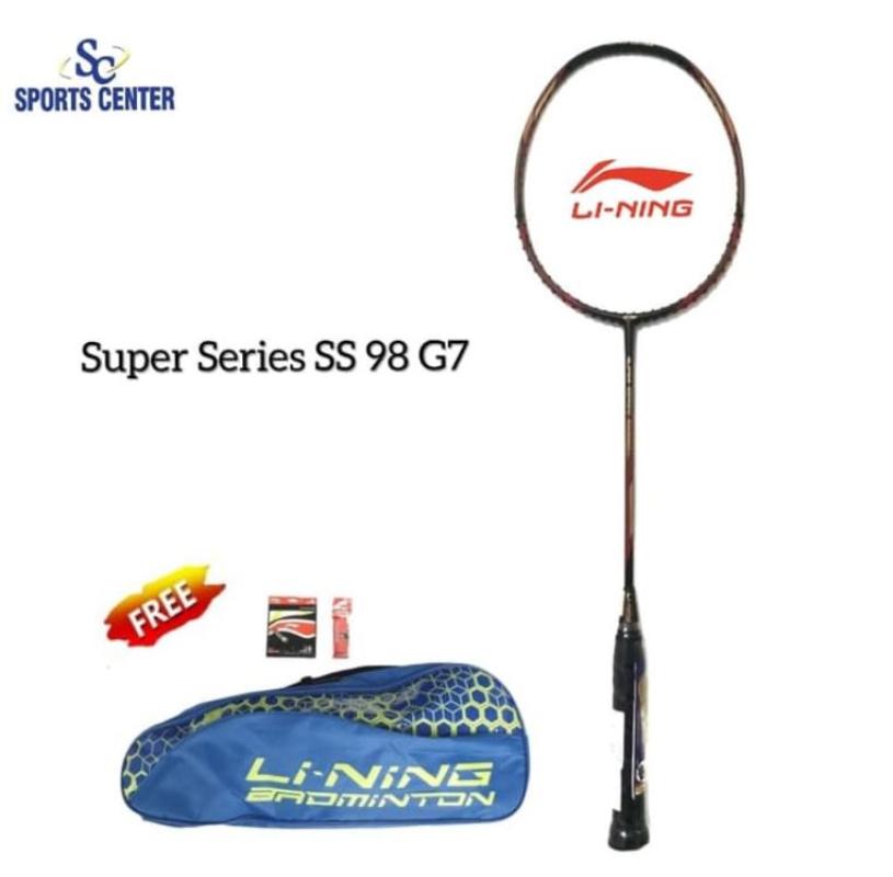 Jual Raket Badminton Lining Super Series Ss 98 G7 Ss98 Gen 7 Free Tas Lining Original Senar Ap 6 Grip Gp 20 Terbaru Juli 2021 Blibli