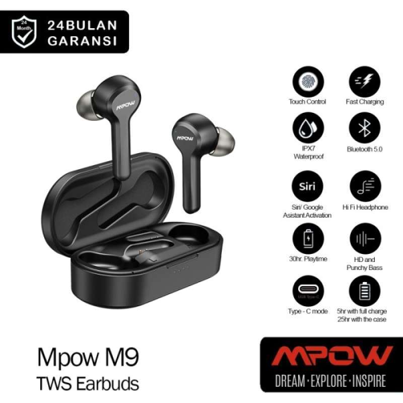 Jual Bluetooth Earbuds MPOW M9 4 Mic 