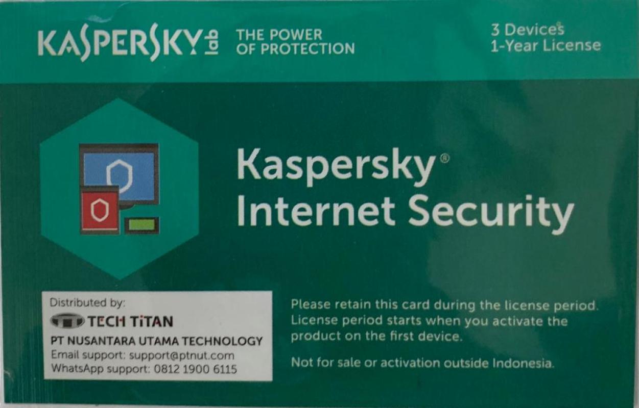 Jual Kaspersky Internet Security Software [1 User 2019 ...