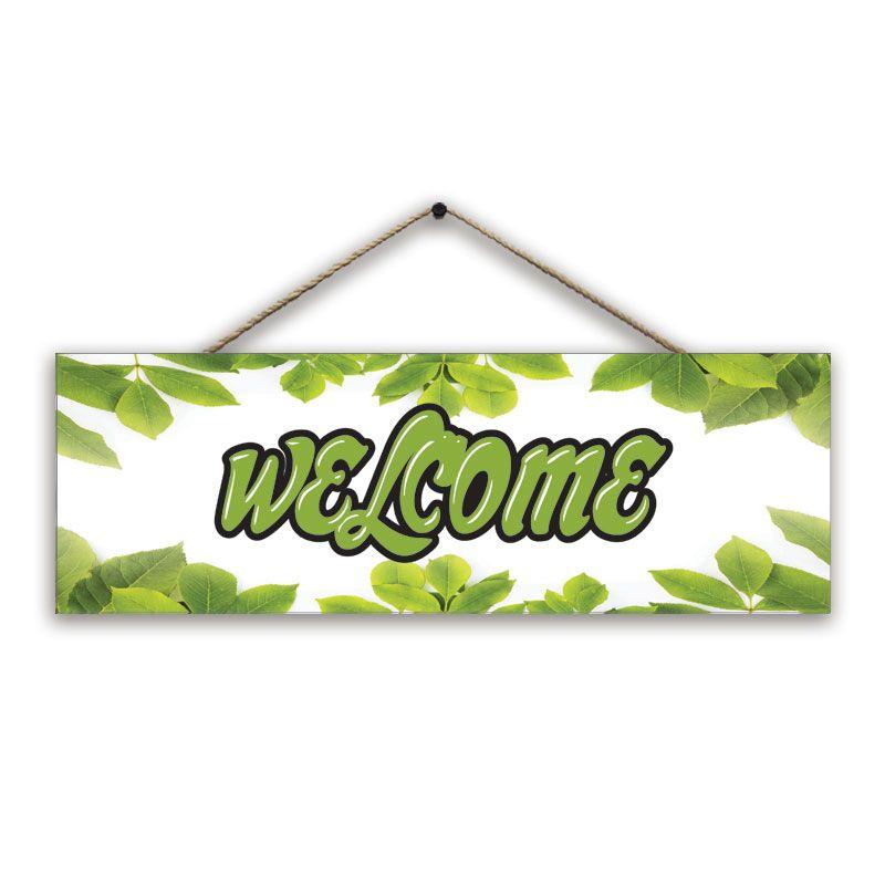 Jual Hiasan Pintu Welcome Pajangan Pintu Cantik Motif Daun Hijau Walldecor Dekorasi Pintu Rumah Kamar Welcome Sgw Zareni Decor Online November 2020 Blibli