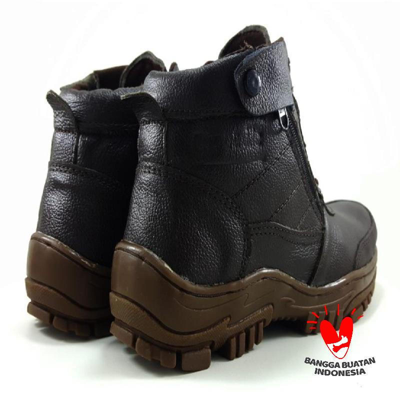 Jual Sepatu Boot Safety Sleting Model Terbaru Full Kulit Sapi Asli