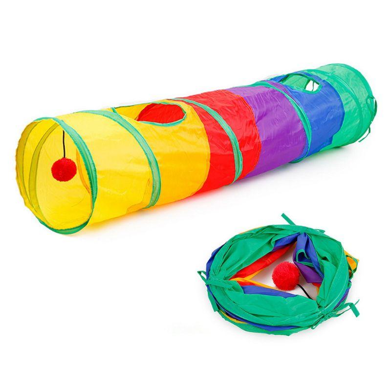 Jual H Ikea Oasismall Funny Pet Tunnel Cat Toys Foldable Rainbow Tent Kitten Toy Online September 2020 Blibli Com