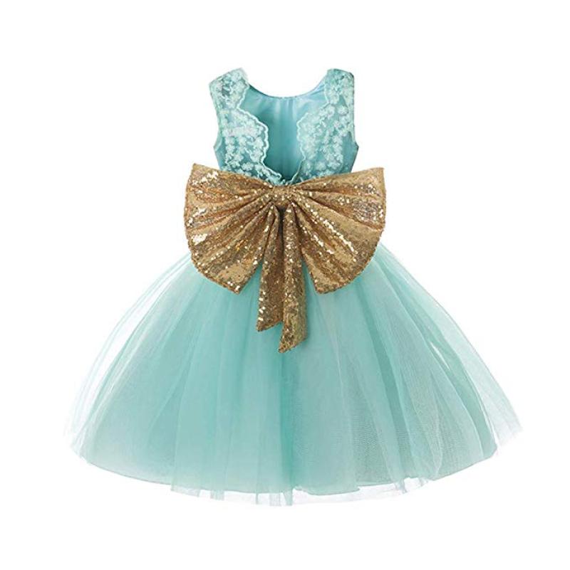 Jual Bluelans Fashion Kids Baby Girl Big Sequined Bowknot Lace Sleeveless Princess Party Dress Online Juni 2020 Blibli Com