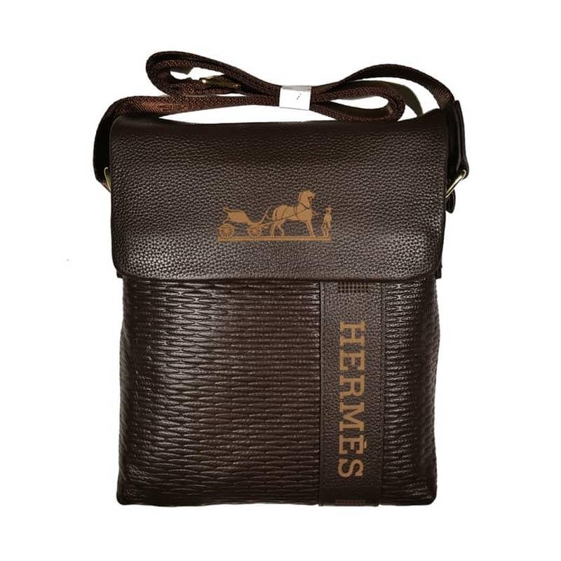 Jual Hermes Kulit Asli Tas Selempang Pria LT505 di Seller