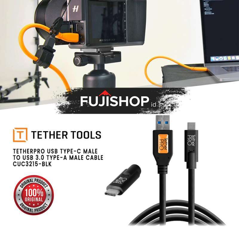 国内正規品TetherTools テザーツールズ TetherPro USB-C to USB-C (4.6m) BLK CUC15-BLK