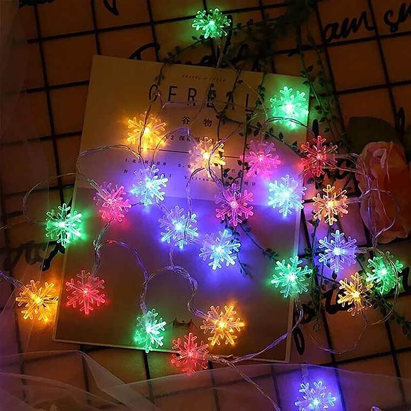 Jual Eds Snowflake Decorative Christmas Led Light Strings With Eu