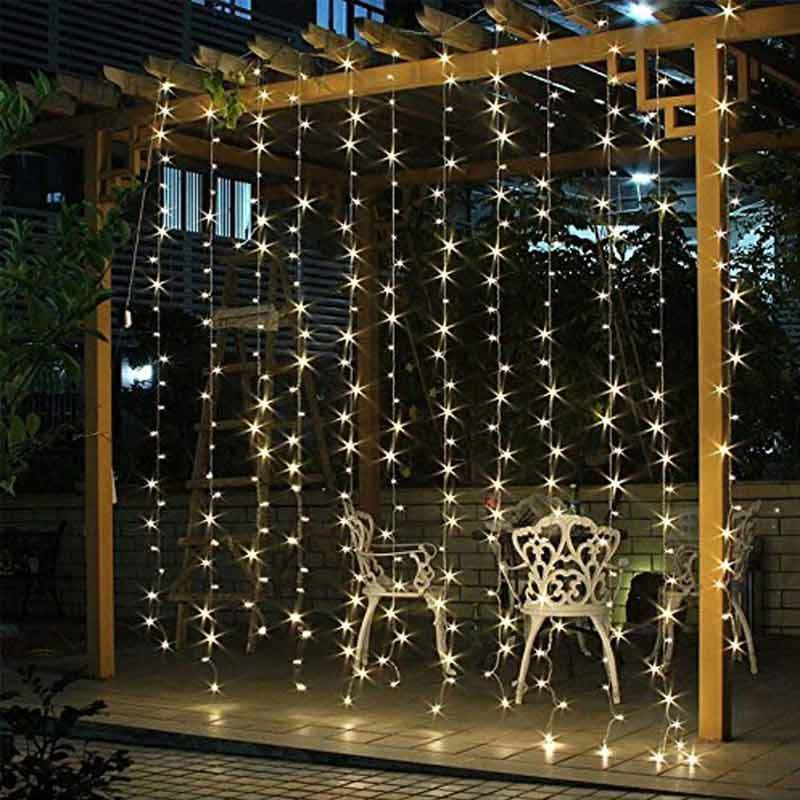 Jual Best Window Curtain String Light Wedding Party Home Garden