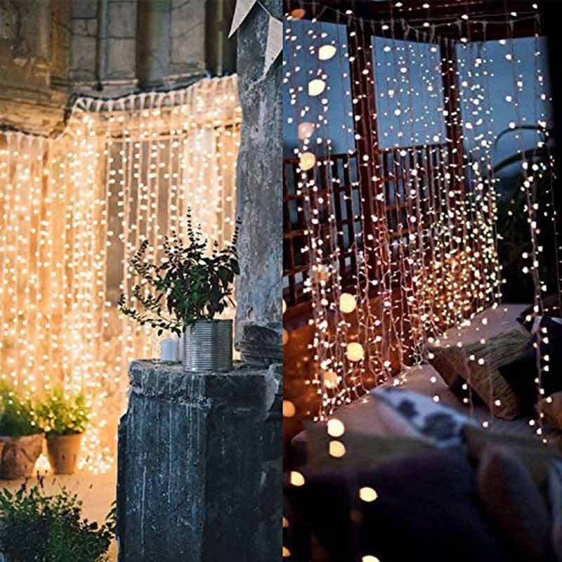 Jual Best Window Curtain String Light Wedding Party Home Garden