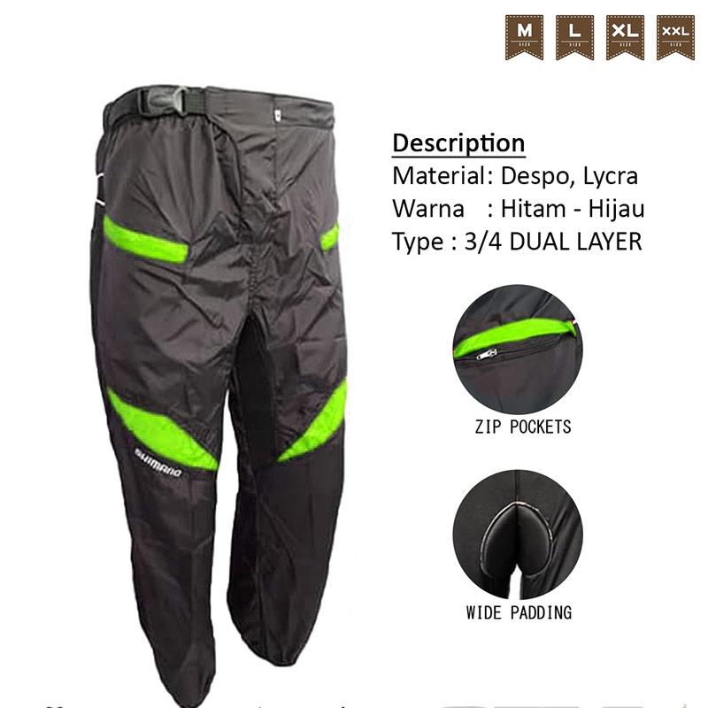 shimano dual layer celana sepeda