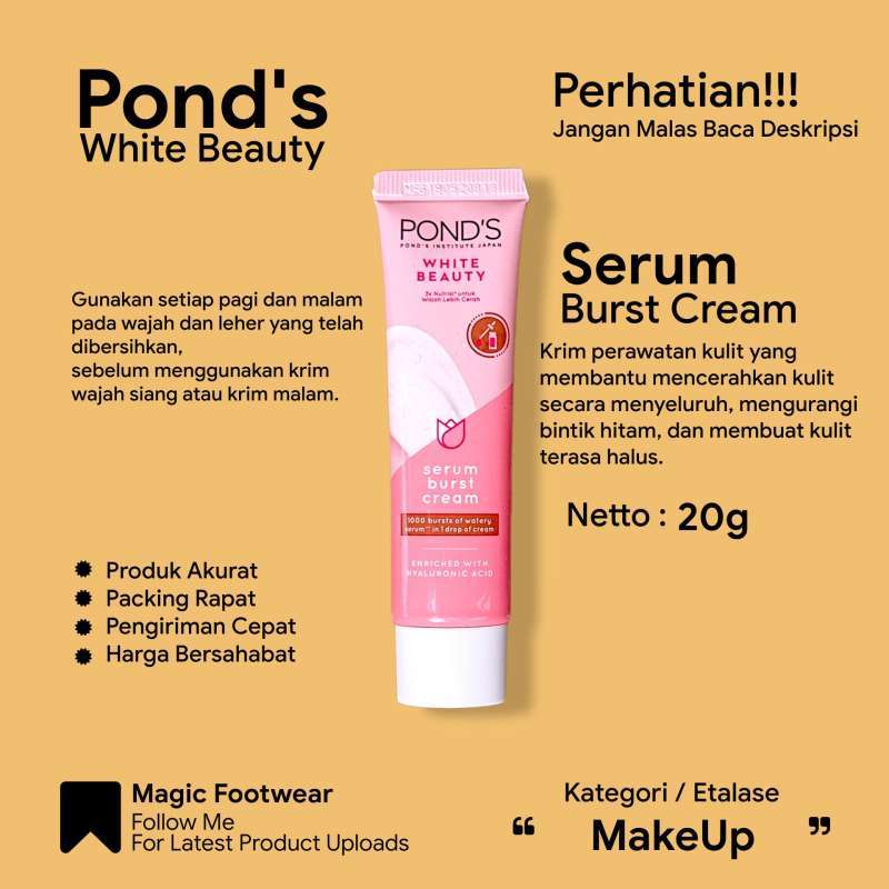 Jual Ponds Pelembab Pond s White Beauty Serum Burst Cream 20g 20