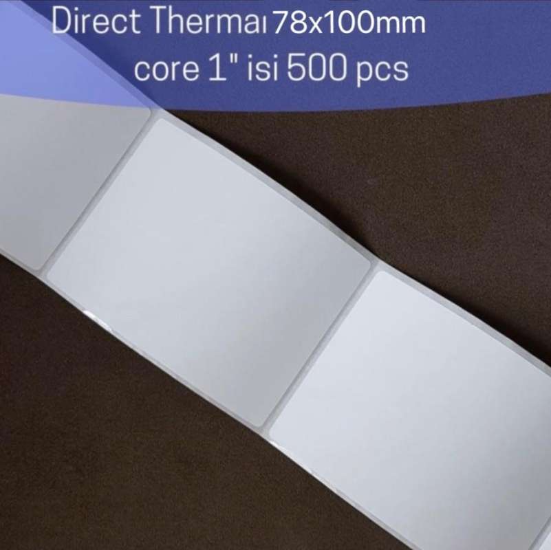 Jual KERTAS STICKER LABEL PRINTER BARCODE 78 X 100 78x100 ...