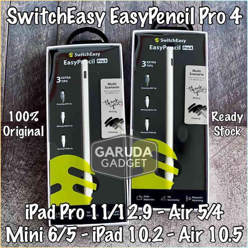 SwitchEasy EasyPencil Pro Apple Pencil iPad Pro 11 inch iPad  Mini iPad Air iPad 2022 2021 2020 Stylus Pen Original