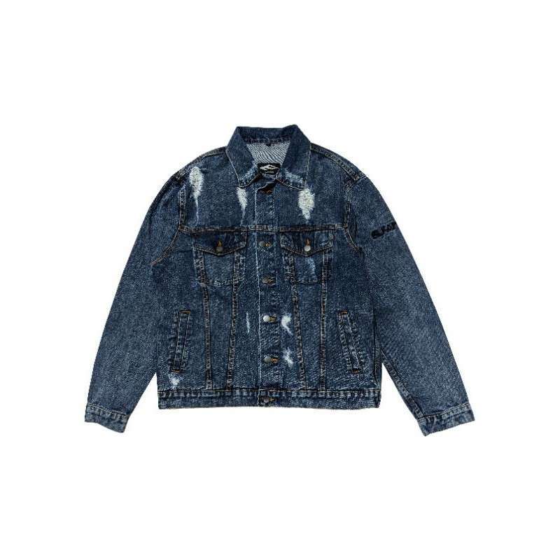 Jaket jeans new arrivals bershka