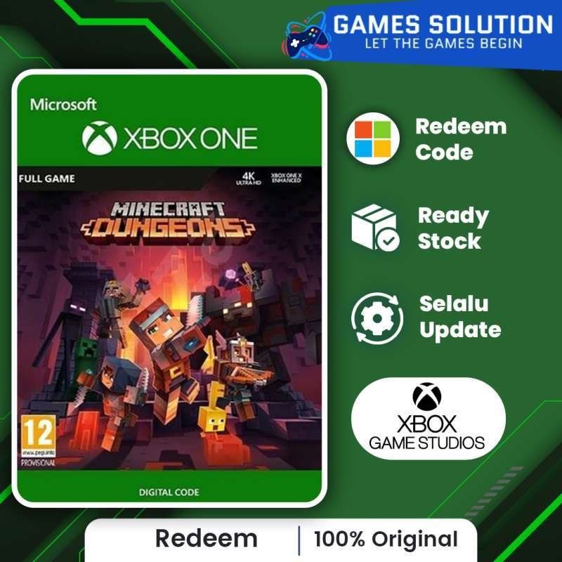 Jual Minecraft Dungeons Ultimate Xbox Redeem Code Standard di