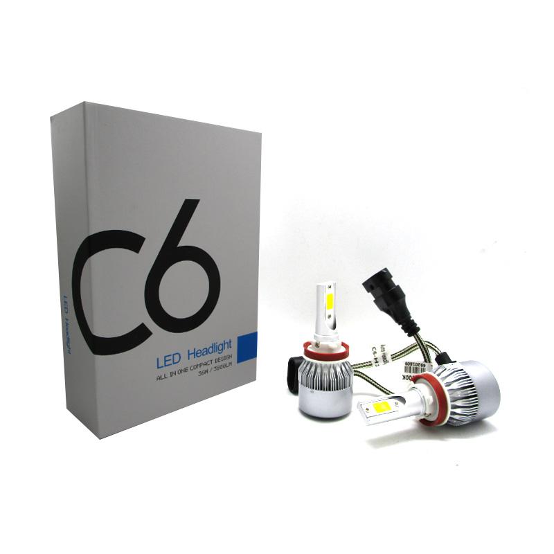 c6 led h11 lampu mobil headlight