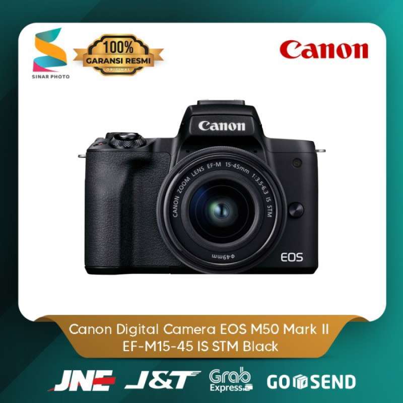 Canon Digital Camera EOS M50 Mark II EF-M15-45 IS STM Black