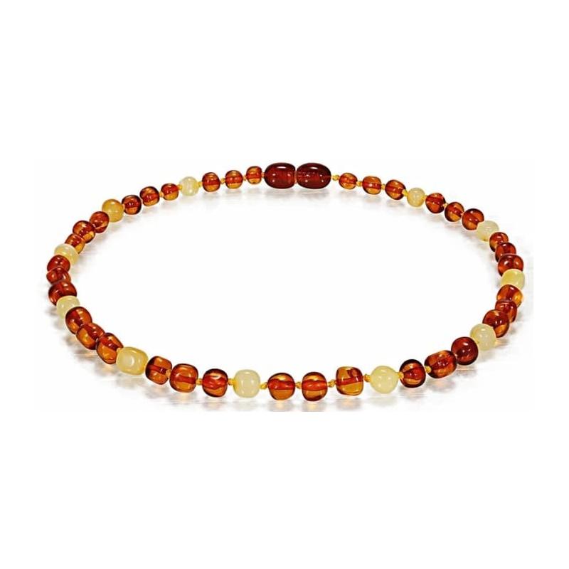 raw honey amber teething necklace