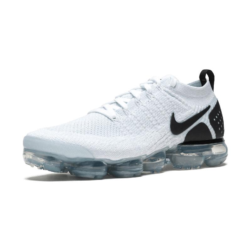 Jual Nike Air Vapormax Flyknit 2 Sepatu Lari Pria Putih Hitam Original 942842 103 Online Oktober 2020 Blibli Com