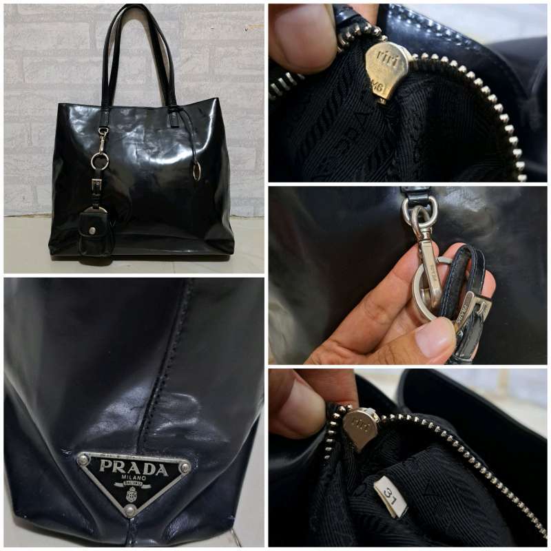 Beg tangan prada original deals