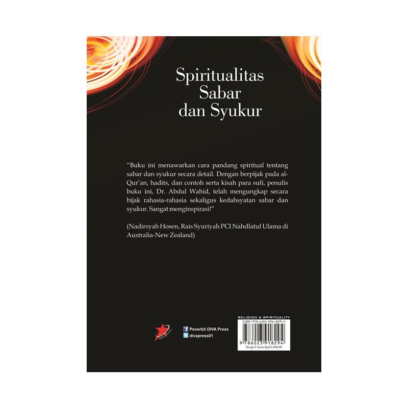 Jual Diva Press Spiritualitas Sabar Dan Syukur By Dr Abdul Wahid